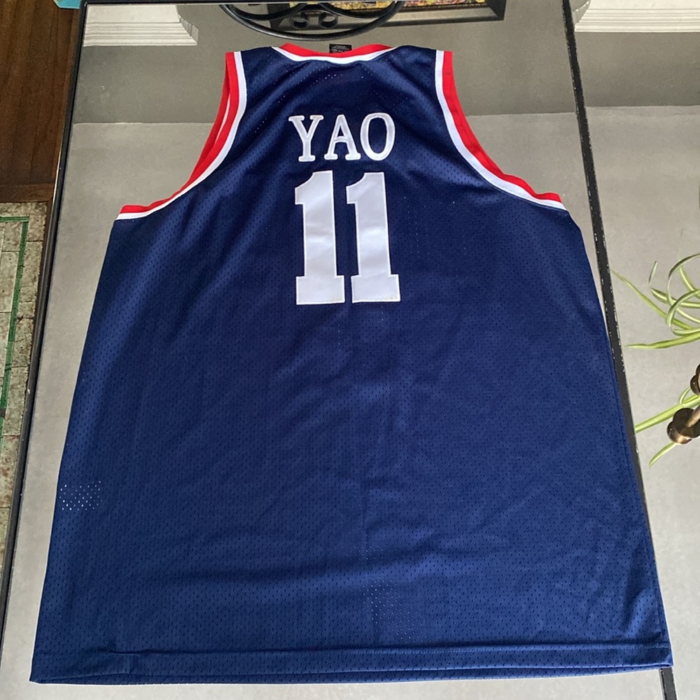 Vintage Nike Houston Rockets Jersey Mens XXL+ 2 Blue Yao Ming #11 Basketball Y2K
